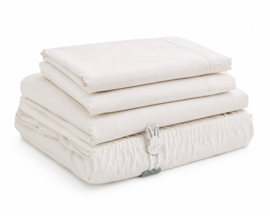 Bed Bunny Queen 4-Piece Sheet Set – Cottontail White