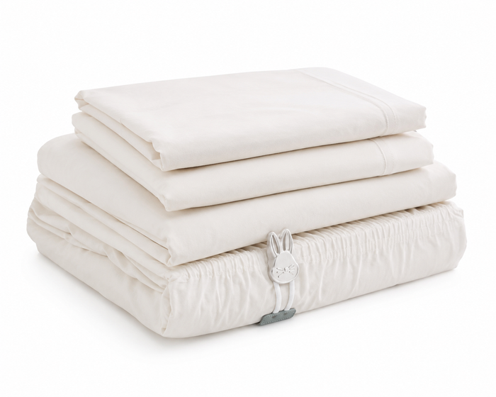 Bed Bunny Queen 4-Piece Sheet Set – Cottontail White