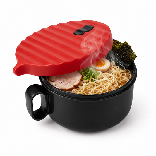 Orderly Microwave Ramen Cooker – BPA-Free Microwave Bowl with Lid & Chopsticks