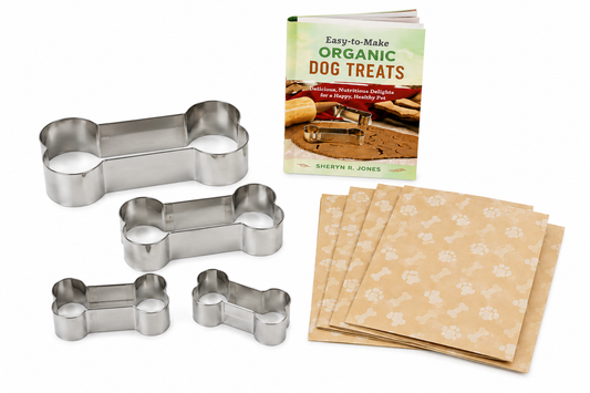 Mud Puddle Organic Dog Treats Book & Kit – Cookie Cutters & Gift Bags