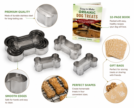 Mud Puddle Organic Dog Treats Book & Kit – Cookie Cutters & Gift Bags