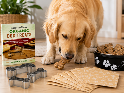Mud Puddle Organic Dog Treats Book & Kit – Cookie Cutters & Gift Bags