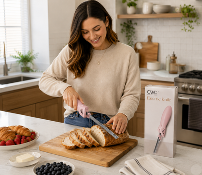 CWC Electric Kitchen Knife – Stainless Steel Carving Knife