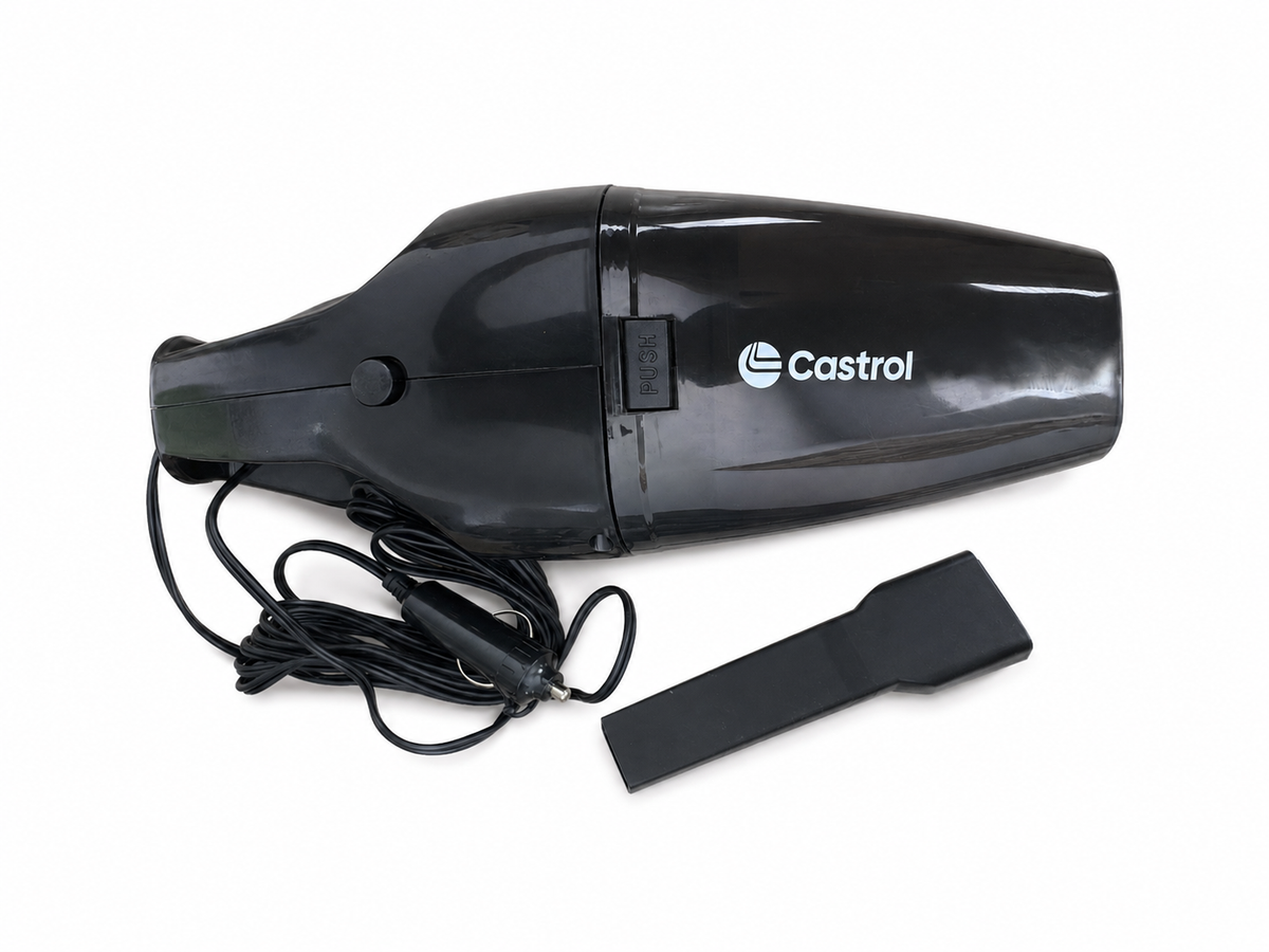 Castrol 12V Portable Car Vacuum Cleaner – 60W with 9FT Power Cord