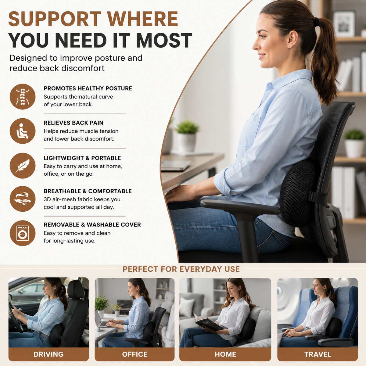 Lumbar Roll Cushion